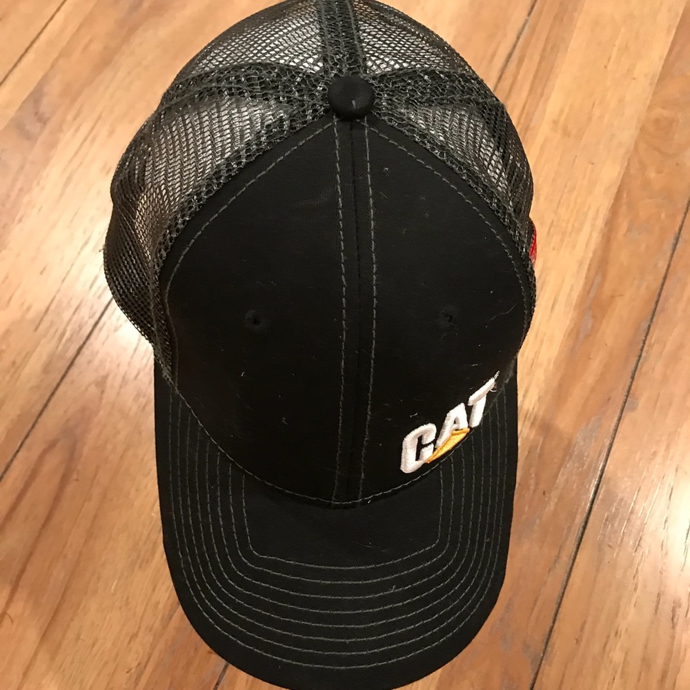 Black CAT Hat With Embodied American Flag